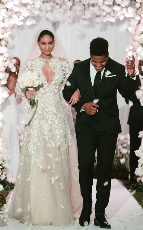 chanel iman wedding dress|Chanel Iman and jourdan dunn.